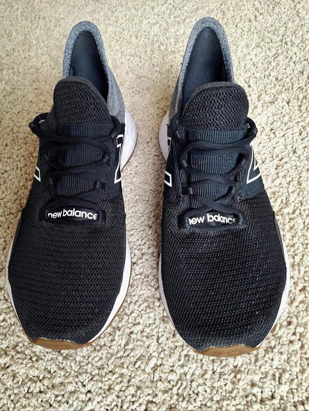 New Balance Fresh Foam Roav Women's Black Gray Cushioned Running Shoes Size 8.5